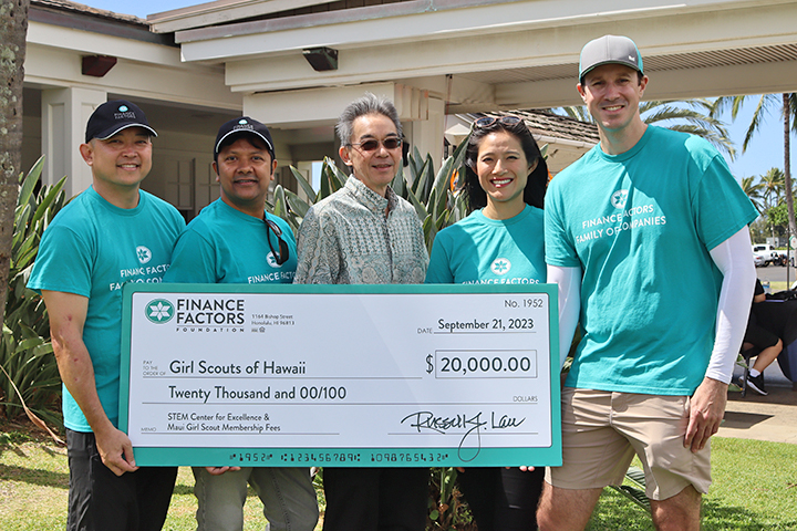 2023 Charity Golf Tournament Check Presentation